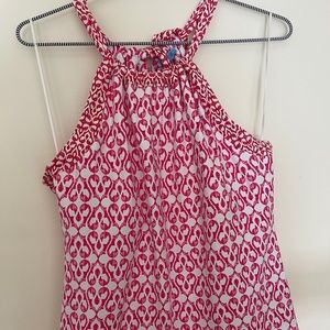 J. McLaughlin hot pink halter top